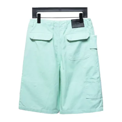 Dior & Stone Island Stone Island co-branded pocket leather label work denim shorts  Jeans 1 02