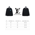  Louis Vuitton24Fw four-leaf clover embroidery round neck Hoodie