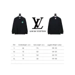  Louis Vuitton24Fw four-leaf clover embroidery round neck Hoodie