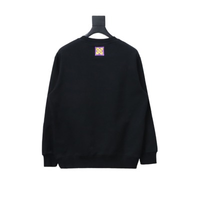  Louis Vuitton24Fw four-leaf clover embroidery round neck Hoodie 02