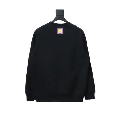Louis Vuitton24Fw four-leaf clover embroidery round neck Hoodie 02