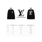  Louis Vuitton24Fw graffiti letter print round neck Hoodie