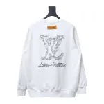  Louis Vuitton 24Fw embroidered LOGO round neck Hoodie 1