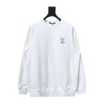  Louis Vuitton 24Fw embroidered LOGO round neck Hoodie 1