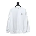  Louis Vuitton 24Fw embroidered LOGO round neck Hoodie 1