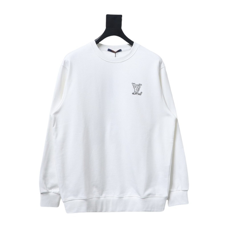  Louis Vuitton 24Fw embroidered LOGO round neck Hoodie 1
