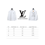  Louis Vuitton 24Fw embroidered LOGO round neck Hoodie 1