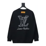  Louis Vuitton 24Fw embroidered LOGO round neck Hoodie 2