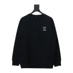  Louis Vuitton 24Fw embroidered LOGO round neck Hoodie 2