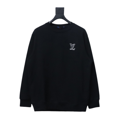  Louis Vuitton 24Fw embroidered LOGO round neck Hoodie 2 01