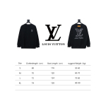  Louis Vuitton 24Fw embroidered LOGO round neck Hoodie 2