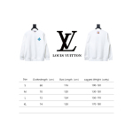  Louis Vuitton 24Fw four-leaf clover embroidery round neck Hoodie