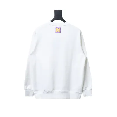  Louis Vuitton 24Fw four-leaf clover embroidery round neck Hoodie 02