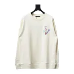  Louis Vuitton 24Fw graffiti letter print round neck Hoodie