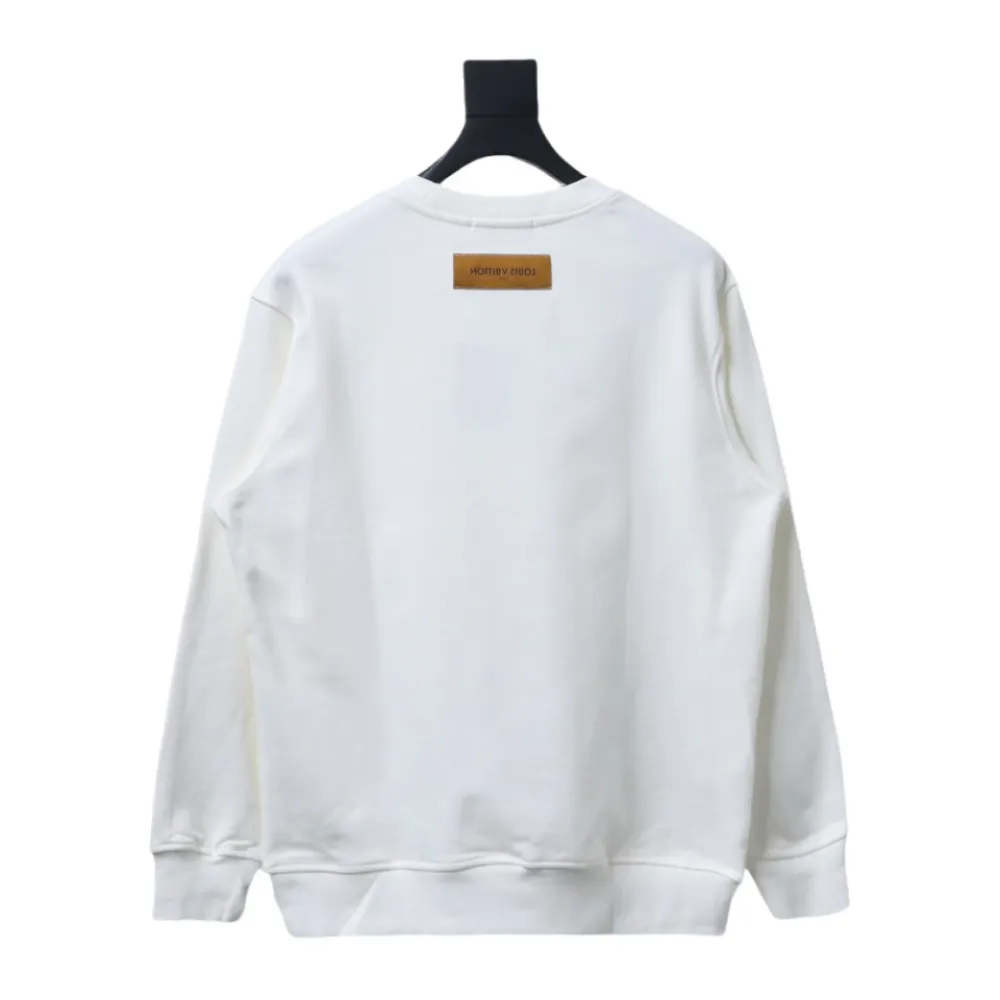  Louis Vuitton 24SS Colorful letter print round neck Hoodie 1