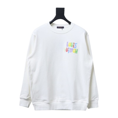  Louis Vuitton 24SS Colorful letter print round neck Hoodie 1 01