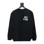  Louis Vuitton 24SS colorful letter print round neck Hoodie 2