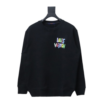  Louis Vuitton 24SS colorful letter print round neck Hoodie 2 01