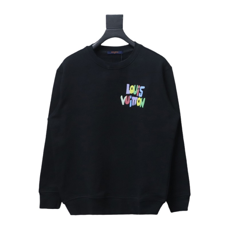  Louis Vuitton 24SS colorful letter print round neck Hoodie 2