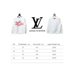  Louis Vuitton 24SS red letter print round neck Hoodie 1