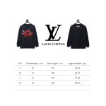  Louis Vuitton 24SS red letter print round neck Hoodie 2