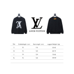  Louis Vuitton 24SS reverse logo print round neck Hoodie 1