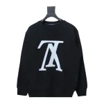 Louis Vuitton 24SS reverse logo print round neck Hoodie 1