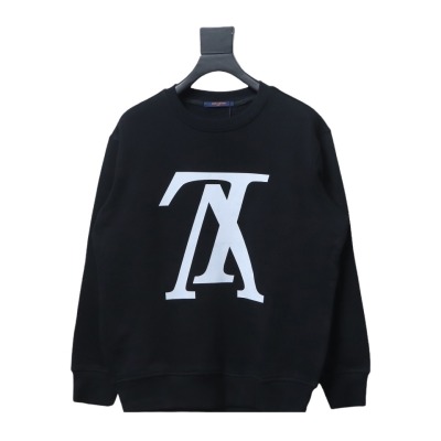  Louis Vuitton 24SS reverse logo print round neck Hoodie 1 01