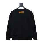  Louis Vuitton 24SS reverse logo print round neck Hoodie 1