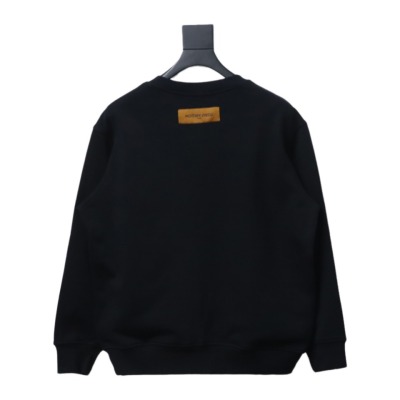  Louis Vuitton 24SS reverse logo print round neck Hoodie 1 02