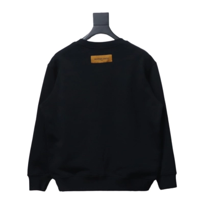 Louis Vuitton 24SS reverse logo print round neck Hoodie 1 02
