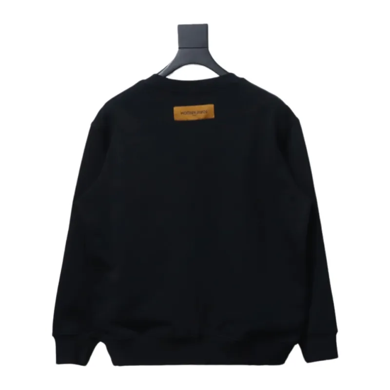 Louis Vuitton 24SS reverse logo print round neck Hoodie 1
