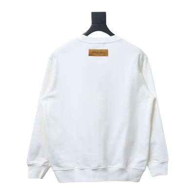  Louis Vuitton 24SS reverse logo print round neck Hoodie 2 02