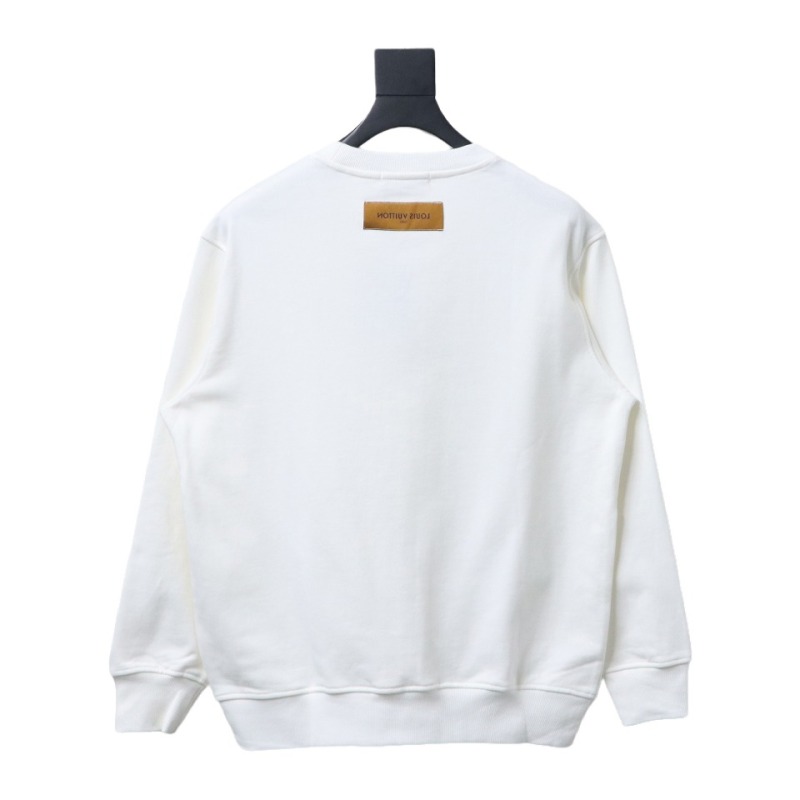  Louis Vuitton 24SS reverse logo print round neck Hoodie 2