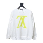  Louis Vuitton 24SS reverse logo print round neck Hoodie 2