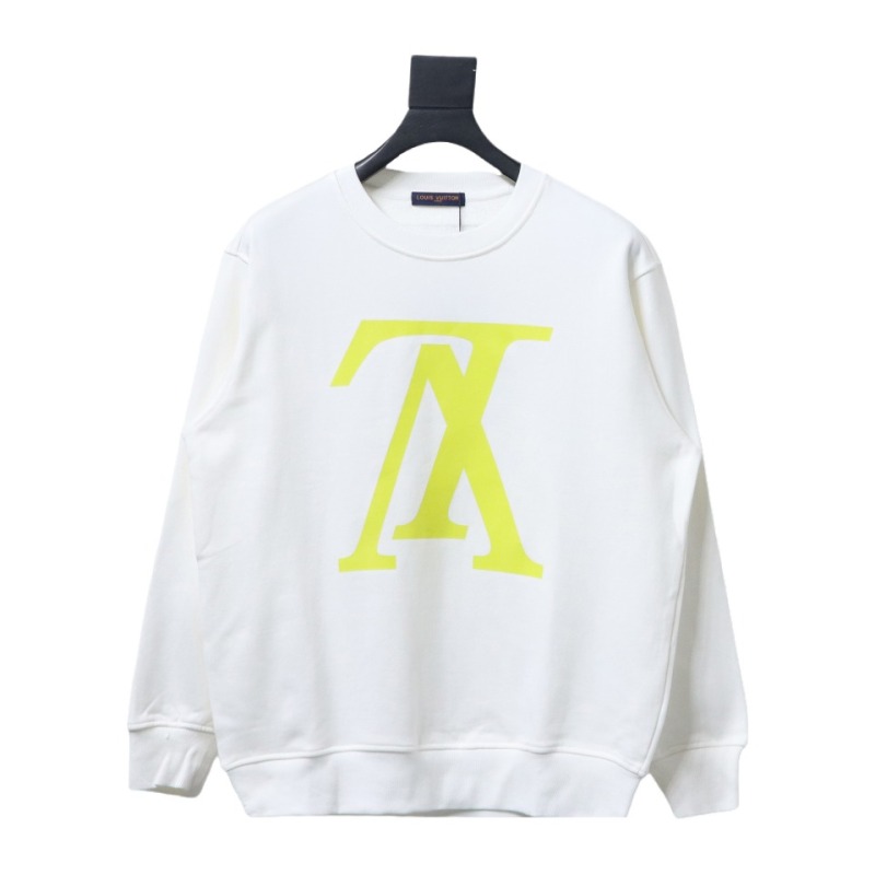  Louis Vuitton 24SS reverse logo print round neck Hoodie 2