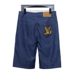 Louis Vuitton 24ss rope embroidery denim shorts Jeans