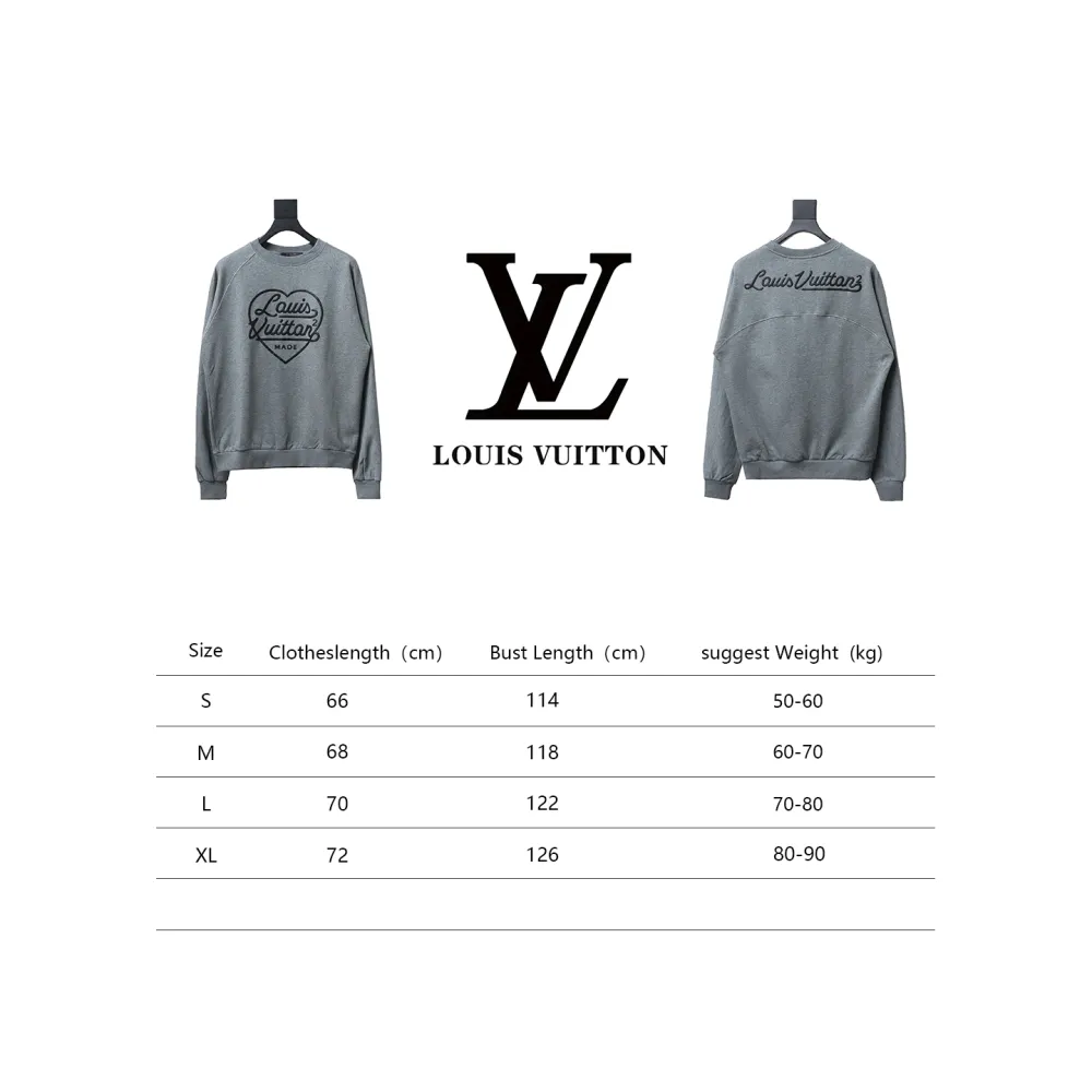  Louis Vuitton × Nigo 2022ss joint 2.0 version of the heart foam print round neck Hoodie
