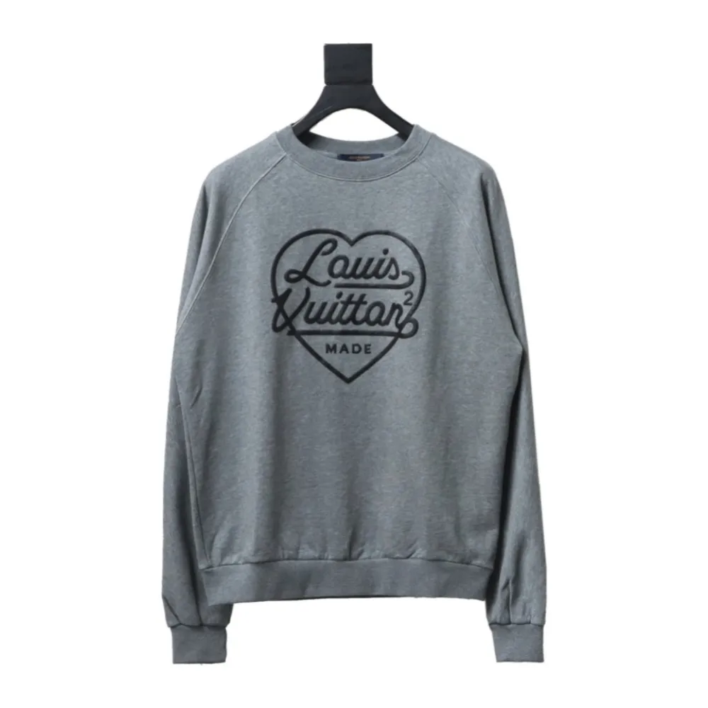  Louis Vuitton × Nigo 2022ss joint 2.0 version of the heart foam print round neck Hoodie