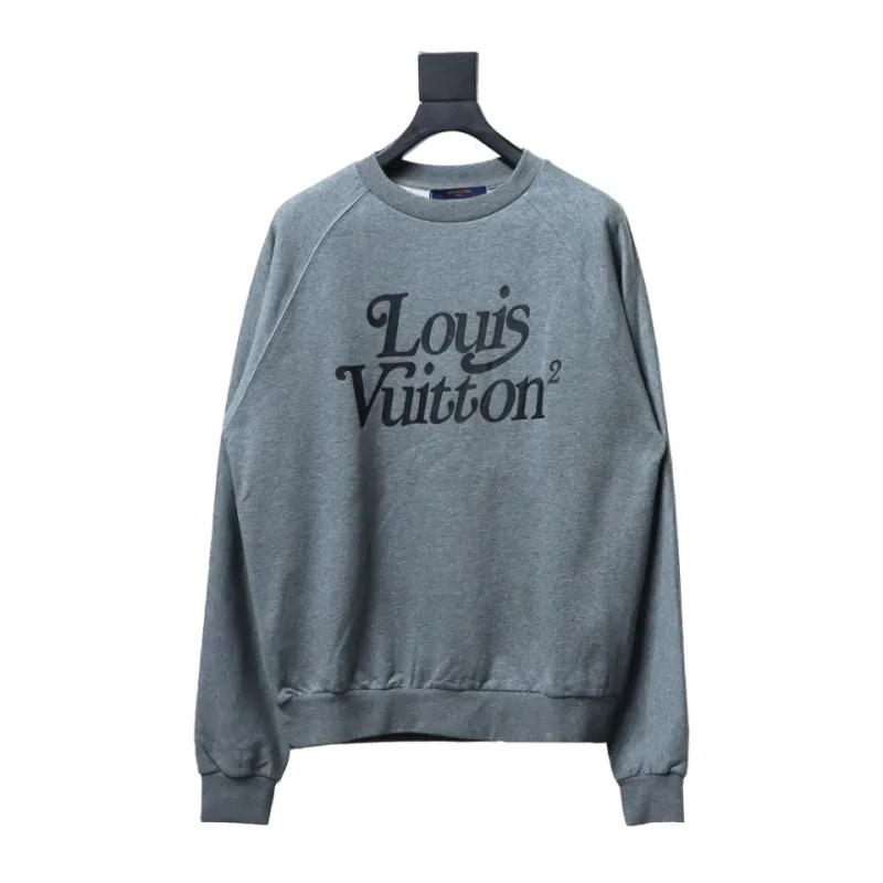 Louis Vuitton× Nigo joint gray raglan sleeve round neck Hoodie
