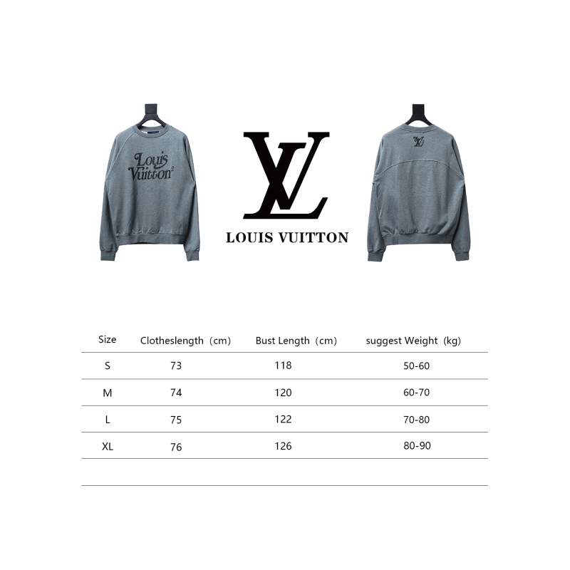  Louis Vuitton× Nigo joint gray raglan sleeve round neck Hoodie