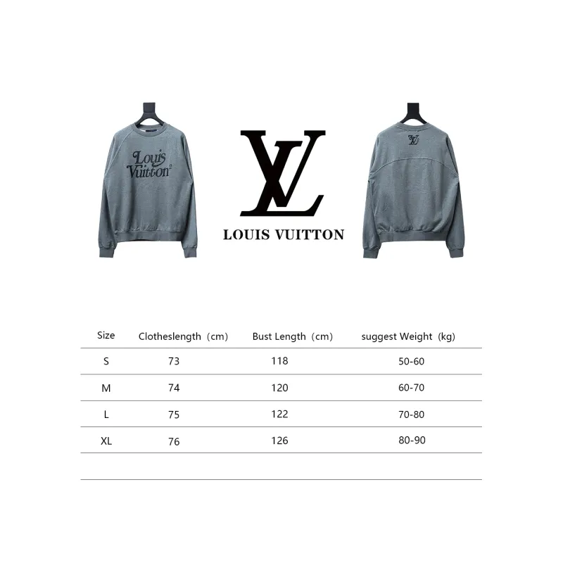 Louis Vuitton× Nigo joint gray raglan sleeve round neck Hoodie