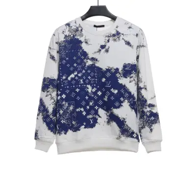  Louis Vuitton all-over tie-dye cashew flower print Hoodie 01