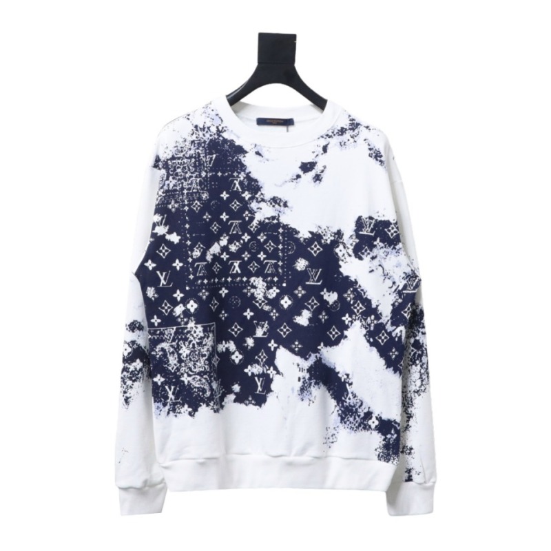  Louis Vuitton cashew flower tie-dye round neck Hoodie