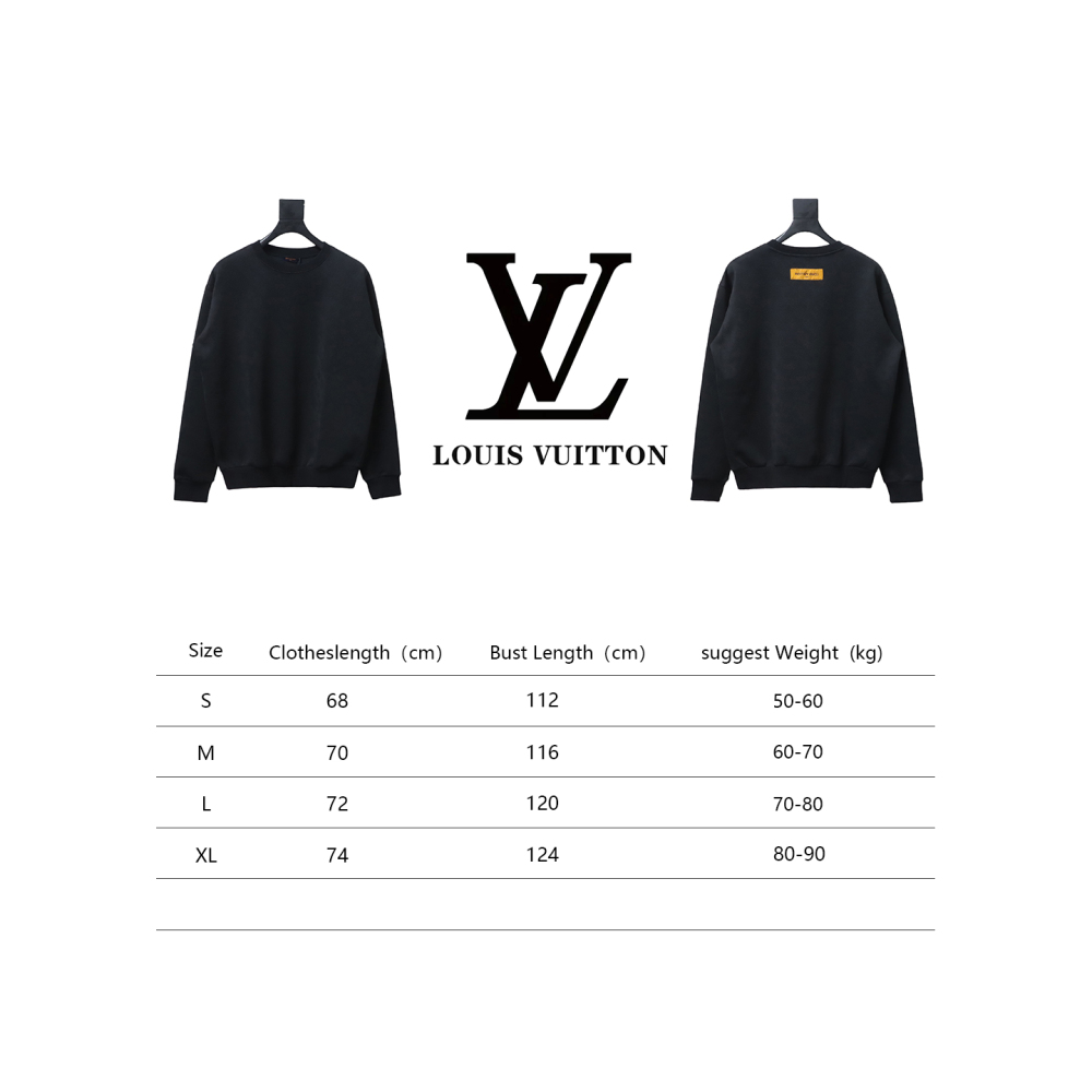  Louis Vuitton checkerboard round neck Hoodie 1