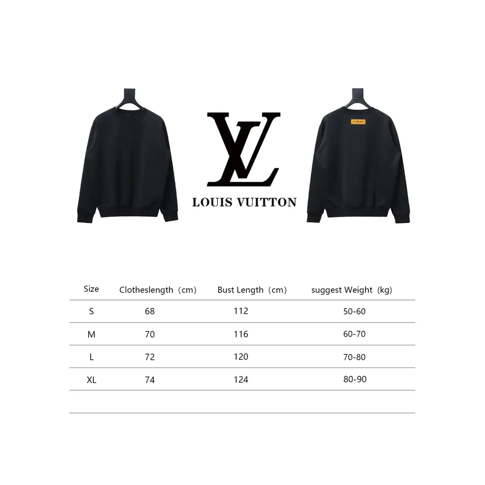  Louis Vuitton checkerboard round neck Hoodie 1