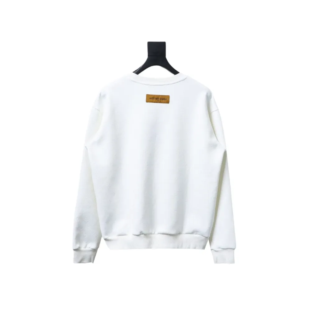  Louis Vuitton checkerboard round neck Hoodie 2