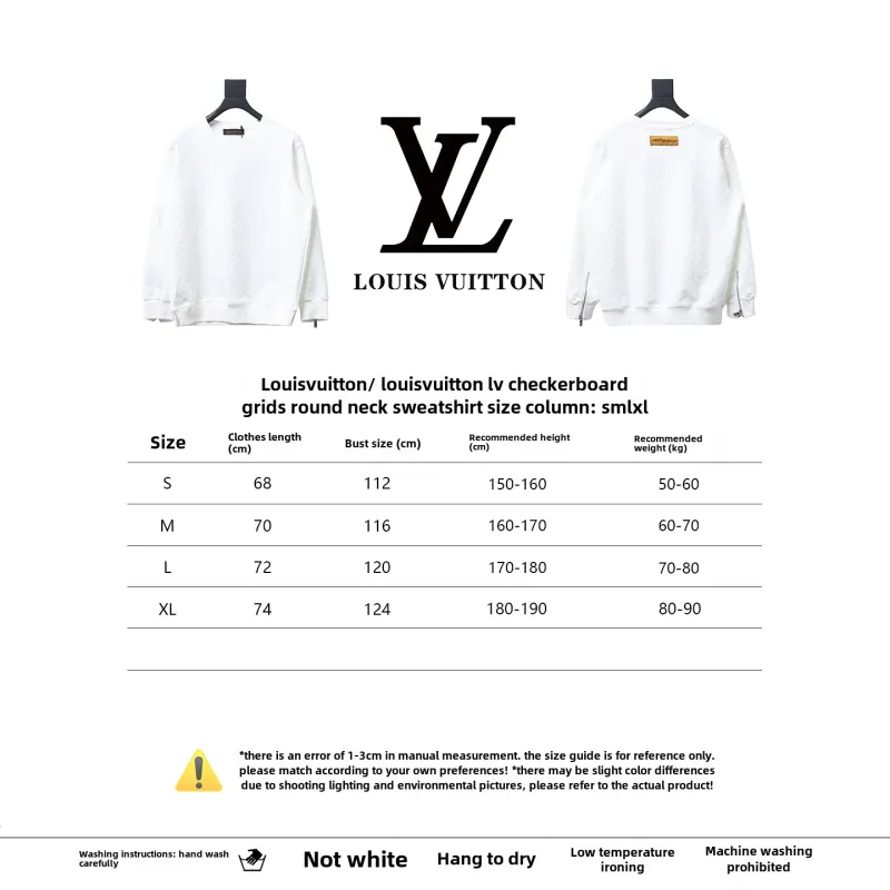  Louis Vuitton checkerboard round neck Hoodie 4