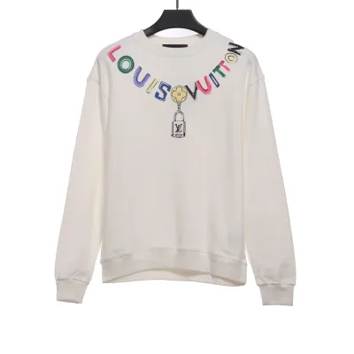 Louis Vuitton colorful print beaded chain Hoodie 2 01