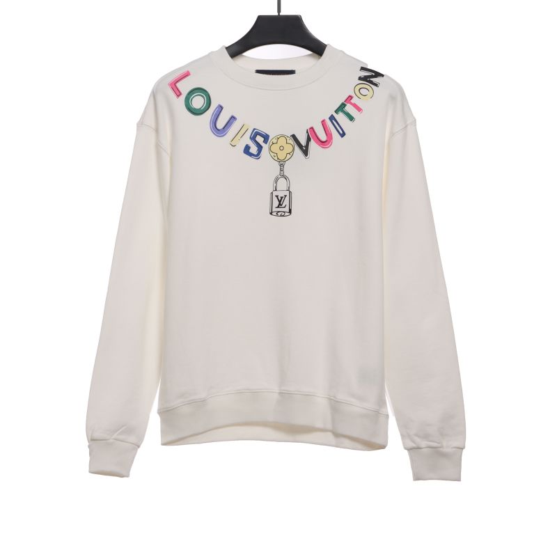  Louis Vuitton colorful print beaded chain Hoodie 2